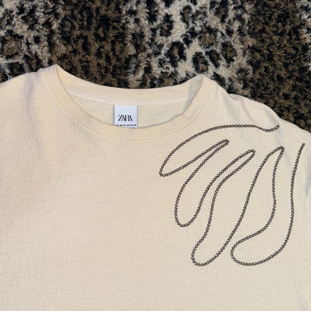 Zara Embroidered Tee